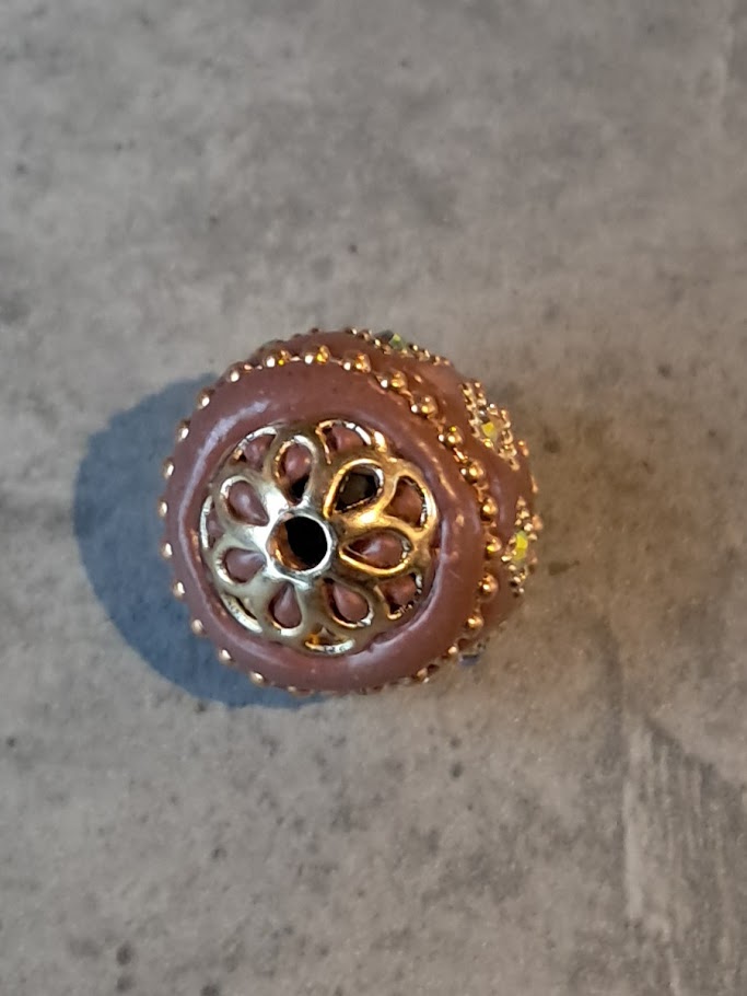 kraal bohemian purple-gold 17 mm