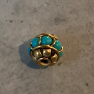 kraal bohemian turquoise-antique gold 11 mm