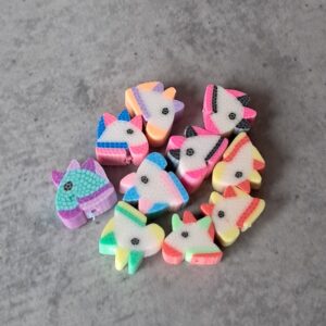 kraal polymeer unicorn kleurenmix 10 mm 10 stuks