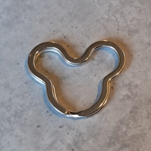 sleutelhanger zilver disney 31 mm x 38 mm x 3.5 mm