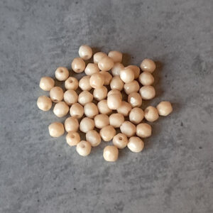 facetkraal Czech glas 4 mm opaque champagne luster 50 stuks