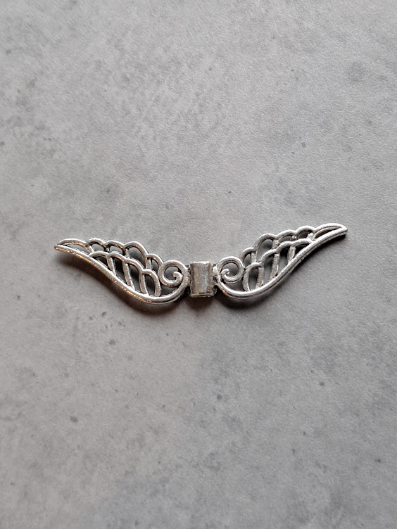 engelenvleugel zilver 50 mm x 10 mm