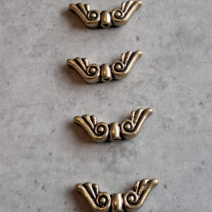 engelenvleugel brons 20 mm x 7 mm 4 stuks