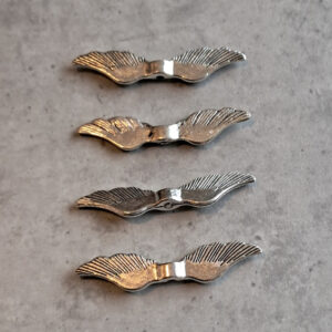 engelenvleugel zilver 35 mm x 8 mm 4 stuks