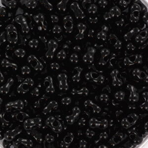 401 miyuki berry bead opaque black 5 gram