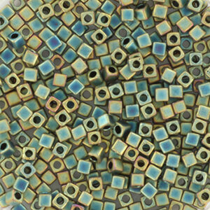 2008 miyuki cubes 1.8 mm metallic matte iris patina 5 gram
