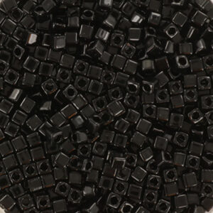 401 miyuki cubes 1.8 mm opaque black 5 gram