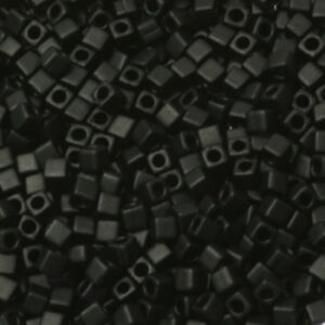 401F miyuki cubes 1.8 mm opaque matte black 5 gram