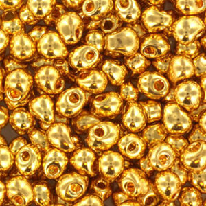 191 miyuki drop 3.4 mm 24kt gold plated 5 gram