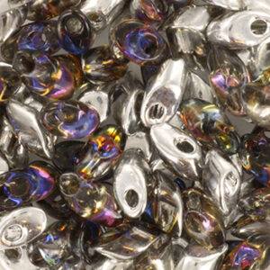 4554 miyuki long magatama czech coating crystal helitrope 5 gram