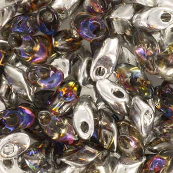 4554 miyuki long magatama czech coating crystal helitrope 5 gram