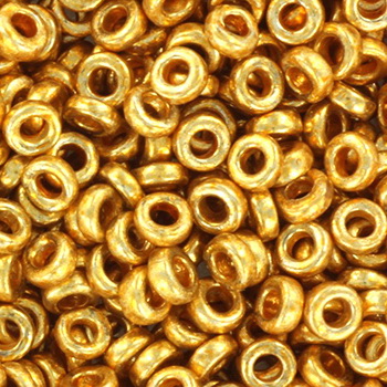 4202 miyuki spacer 2.2 x 1 mm duracoat galvanized gold 5 gram