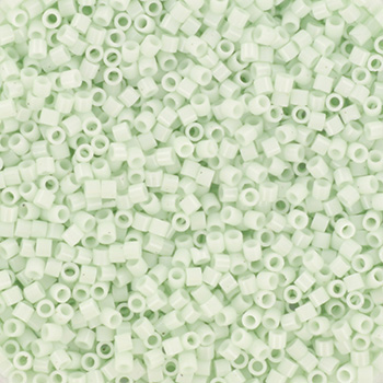 1496-1 miyuki delica 11/0 opaque light mint 5 gram
