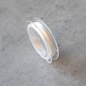 platte elastiek 0.8 mm 10 meter wit