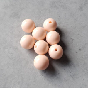 kraal acryl nude peach DQ 14 mm 8 stuks