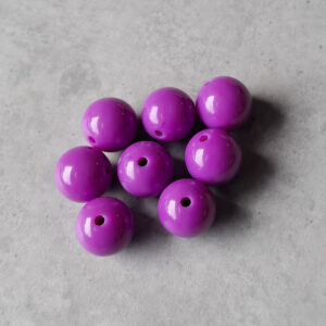 kraal acryl purple DQ 14 mm 8 stuks