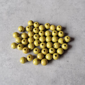 kraal acryl shiny olive green 8 mm 50 stuks