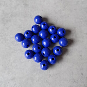 kraal acryl dark blue DQ 10 mm 20 stuks