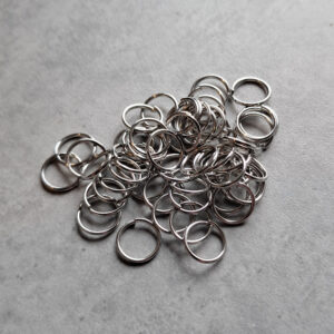 *buigring zilver SS 8 mm 50 stuks