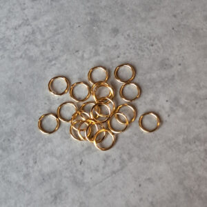 *buigring goud SS 6 mm 20 stuks