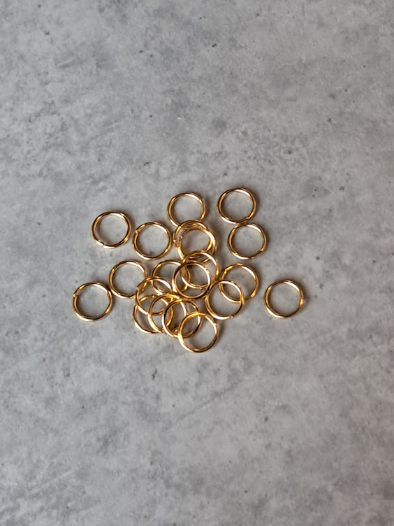 *buigring goud SS 6 mm 20 stuks