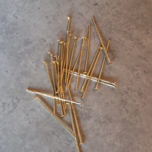 *nietstift goud DQ nikkelvrij 50 mm 25 stuks