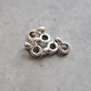 bail antiek zilver DQ met oog 2.2 mm 5 stuks