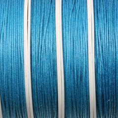 waxkoord 1 mm donker turquoise rol 20 meter