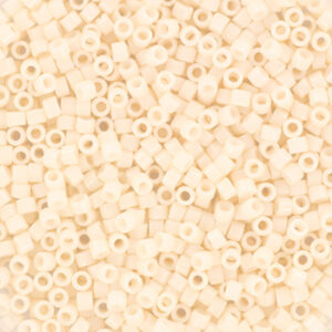 1490-1 miyuki delica 11/0 opaque bisque white 5 gram