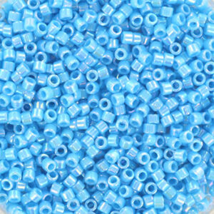 164 miyuki delica 11/0 opaque AB turquoise blue 5 gram