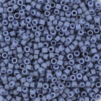 2408 miyuki delica 11/0 opaque matte steel blue 5 gram
