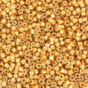 410 miyuki delica 11/0 galvanized yellow gold 5 gram