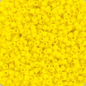 751 miyuki delica 11/0 opaque matte yellow 5 gram
