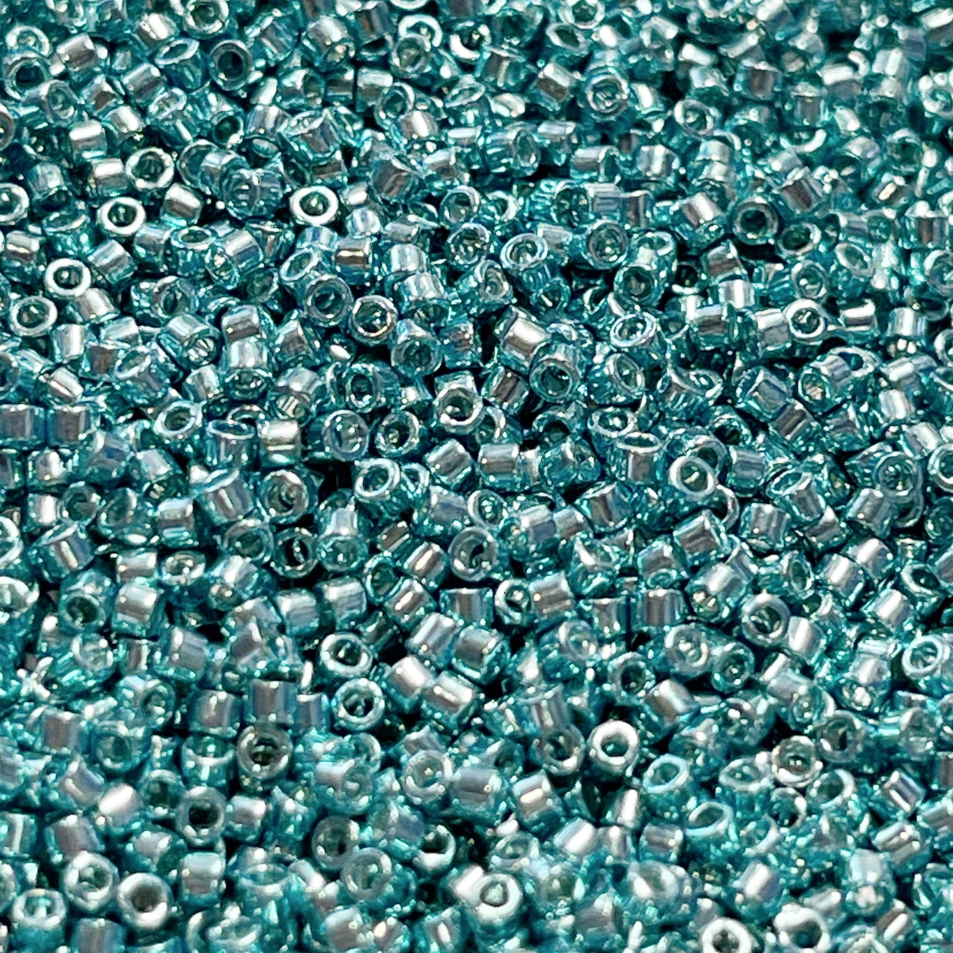 416 miyuki delica 11/0 Galvanized Medium Blue 5 gram