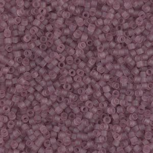 765 miyuki delica 11/0 matte transparant smoky amethyst 5 gram