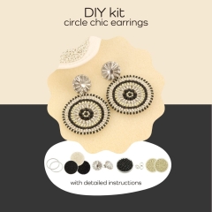 DIY kit circle chic - zwart zilver