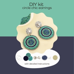 DIY kit circle chic - Emerald blauw