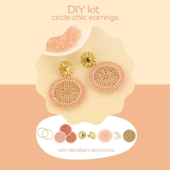 DIY kit circle chic - zalm goud