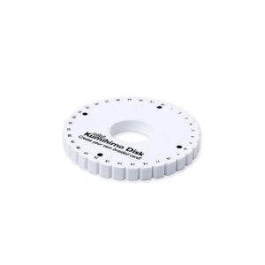kumihimo vlechtschijf wit 11 cm
