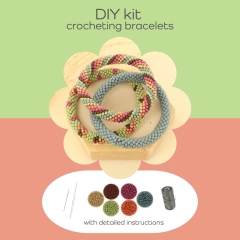 DIY kit haken met miyiki rocailles 8/0 - elegant fall